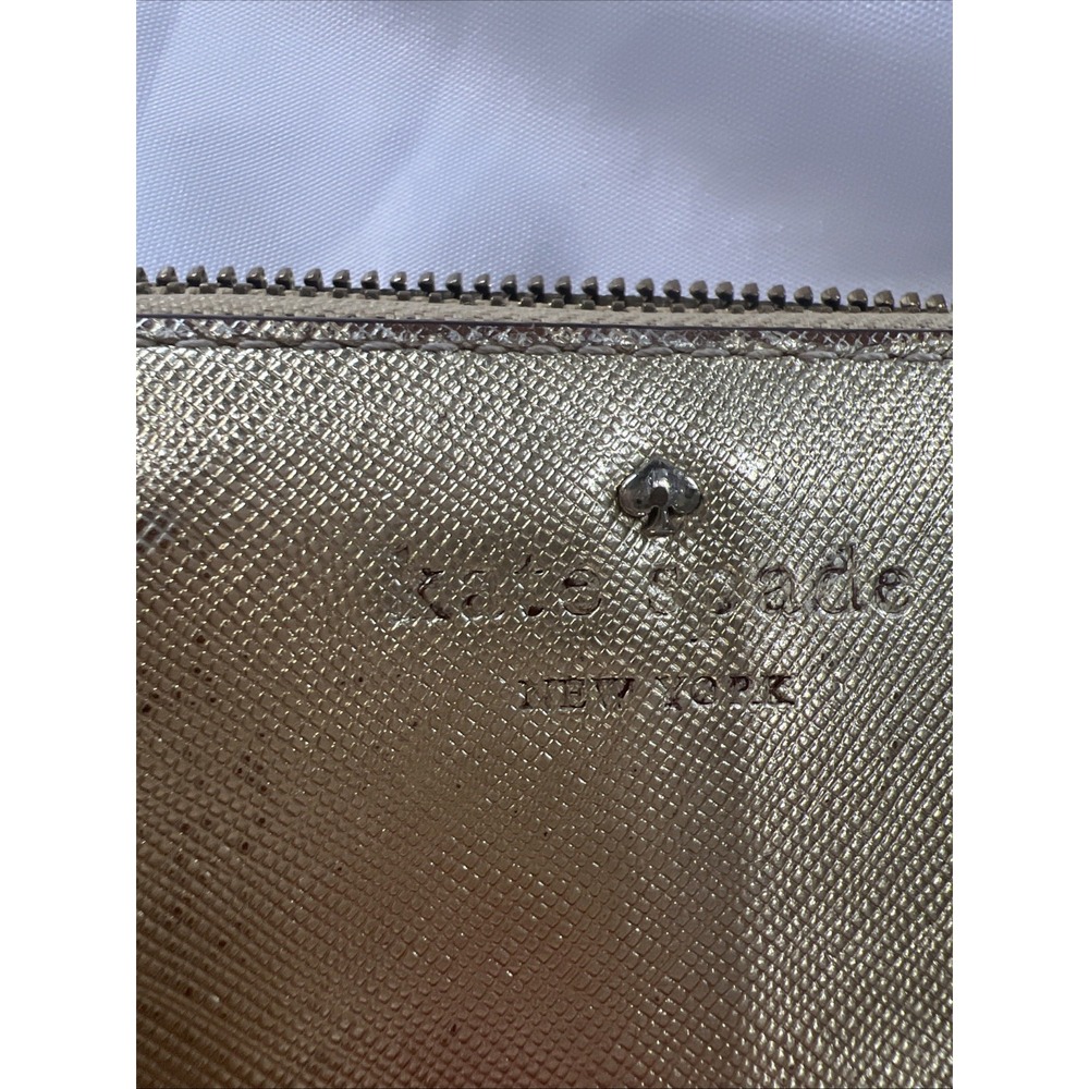 Kate Spade New York l Cedar‎ Street Zip Around Lacey Continental Gold Wallet - Picture 2 of 6